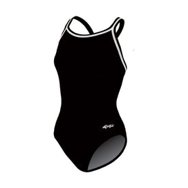 Dolfin Women’s Chloroban One-Piece Swimsuit  Swim Team Prints  Dolfin