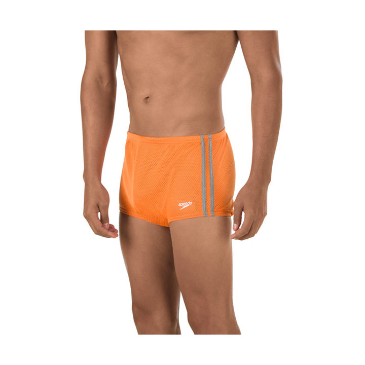 Maillot De Bain Homme Speedo Poly Mesh - Jambe Carrée - Séchage Rapide, Résistant Au Chlore - Pour Entraînement Et Fitness Aquatique