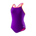 Speedo Girls Swimsuit SOLID Crossback  Girls One Piece  Speedo