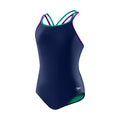 Speedo Girls Swimsuit SOLID Crossback  Girls One Piece  Speedo