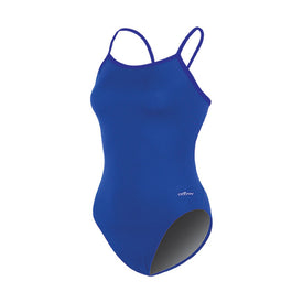 Dolfin Chloroban Varsity Solid String Back Swimsuit  Competition Swimsuits  Dolfin