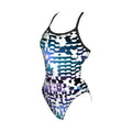 Arena Women's One Piece Swimsuit MIXED BLUR  One Piece Swimsuits  Arena