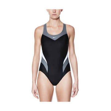 Nike Victory Color Block Power Back Tank  Competition Swimsuits  Nike