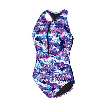 Dolfin Fitness Swimsuit LOTUS w/zip  Women's Aquatic Fitness Swimsuits  Dolfin