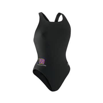 WHS Speedo Women's Solid Polyester Super Pro Back One Piece Swimsuit  Custom Team Products  Speedo