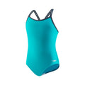 Speedo Girls Swimsuit SOLID Crossback  Girls One Piece  Speedo