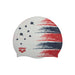 Arena Siilicone Swim Cap USA FLAG