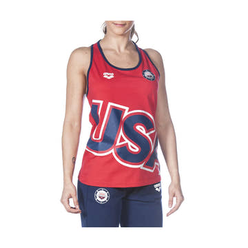 Arena USA Swimming National Team Women's Tank Top  Swim T-shirts  Arena