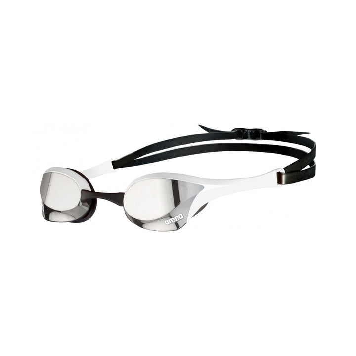 Arena Cobra Ultra Swipe Mirror Goggles, Silver/White