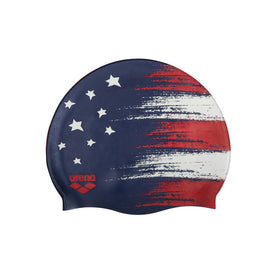 Arena Siilicone Swim Cap USA FLAG  Swim Caps  Arena