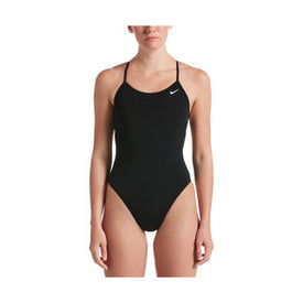 Nike Hydrastrong Solid Lace Up Tie Back One Piece  Competition Swimsuits  Nike