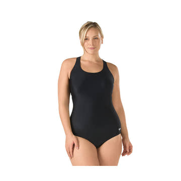 Speedo Plus Size Moderate Ultraback One Piece Swimsuit  Plus Size Swimsuits  Speedo