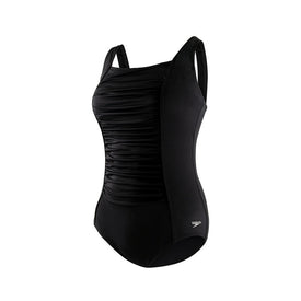 Speedo Women's Shirred Tank Plus Size One Piece Swimsuit  Plus Size Swimsuits  Speedo