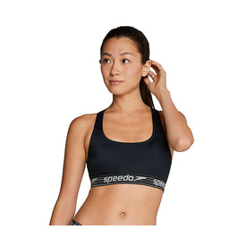 Speedo Stripe Logo Two Piece Swim Top  Active Swimwear  Speedo