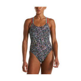 Nike One Piece Swimsuit Pixel Party Spiderback  Competition Swimsuits  Nike