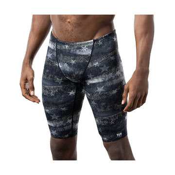 TYR Men's Jammer American Dream All Over  Swim Jammers  Tyr