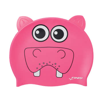 FINIS Kids Animal Head Swim Cap – Fun Silicone Design  Kids Swim Caps  Finis