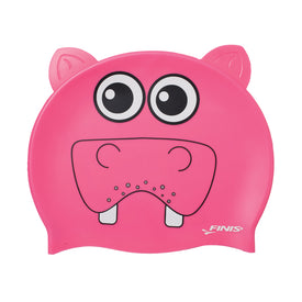 FINIS Kids Animal Head Swim Cap – Fun Silicone Design  Kids Swim Caps  Finis