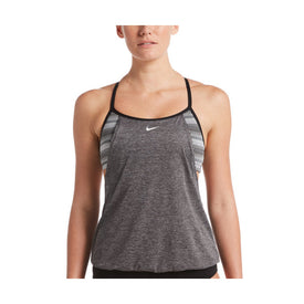 Nike Texture Stripe Layered Tankini Top  Women's Tankini Top  Nike