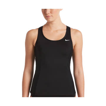 Nike Spectrum Keyhole Back Tankini Top  Women's Aquatic Fitness Swimsuits  Nike