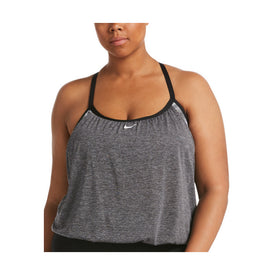 Nike Plus Size Texture Stripe Layered Tankini Top  Plus Size Tankini Top  Nike