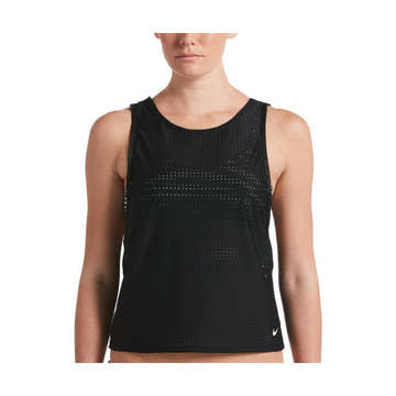 Nike Sport Mesh Convertible Layered 2 In 1 Tank Swimsuit  Two Piece Swimsuits  Nike