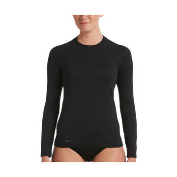 Nike Women’s Essentials Long Sleeve Hydroguard  Long Sleeve Rash Guard  Nike