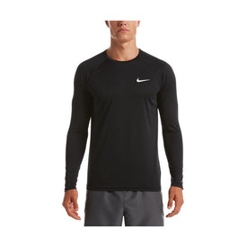 Nike Men's Essential Long Sleeve Hydroguard  Long Sleeve Rash Guard  Nike