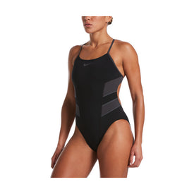 Nike Women's Vex Cut-Out One Piece Swimsuit  Swim Team Prints  Nike