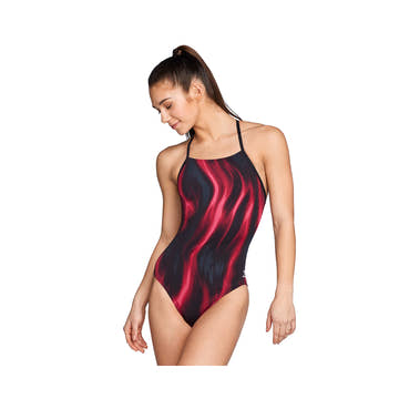 Speedo Women's Endurance Vapor Flame Crossback One Piece Swimsuit  Competition Swimsuits  Speedo