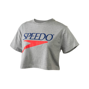 Speedo Vintage Logo Crop Tee  Crop Top  Speedo
