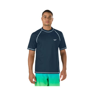 Speedo Swim Shirt Easy Short Sleeve Extended Size  Swim T-shirts  Speedo
