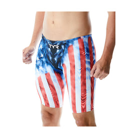 TYR Venzo Genesis USA High Waist Jammer Tech Suit  Technical Swimsuits  Tyr