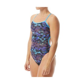 TYR Women's Dixie Braidfit One Piece Swimsuit  Competition Swimsuits  Tyr