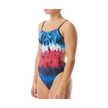 TYR Women's Diffusion Cutoutfit One Piece Swimsuit  One Piece Swimsuits  Tyr