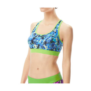 TYR Women's Active Delphinium Lyn Racerback Bikini Top  Bikini Top  Tyr