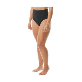 TYR Women's Active Solid Leila High Waist Bottom  Women's Aquatic Fitness Swimsuits  Tyr