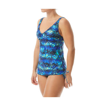 TYR Women's Fitness Cabo V-Neck Tankini  Women's Tankini Top  Tyr