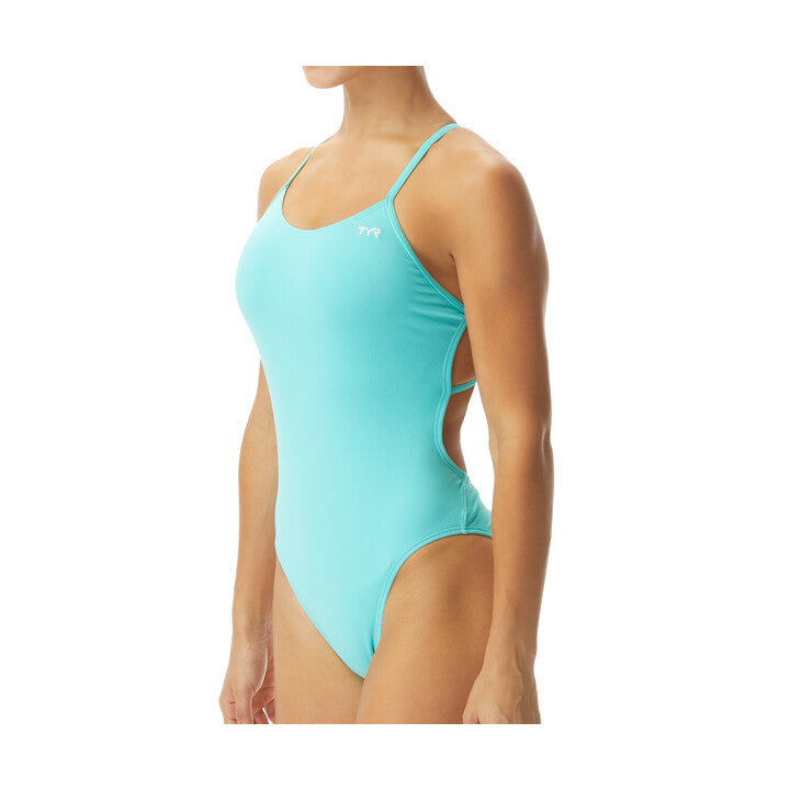 TYR Women's Durafast One Solid Tetrafit One Piece Swimsuit  Competition Swimsuits  Tyr
