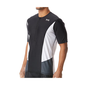 TYR Men's Triathalon Competitor Short Sleeve Top  Wetsuits  Tyr