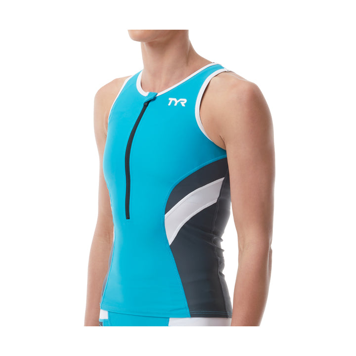 TYR Women's Triathlon Top Competitor Singlet  Women's Triathlon Wetsuits  Tyr