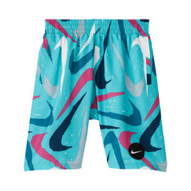 Nike Boy's Marker Swoosh Volley Shorts  Boys Swimsuits  Nike
