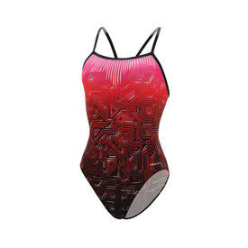 Dolfin Graphlite Women's Circuit V-Back One Piece  Competition Swimsuits  Dolfin