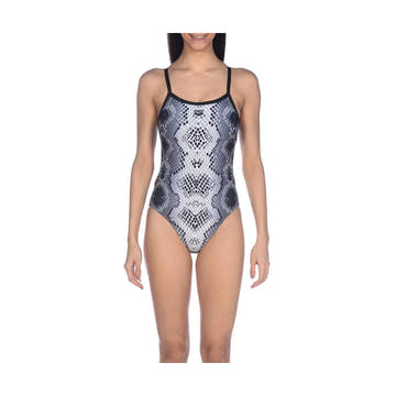 Arena W Snake Skin Challenge Back One Piece  Competition Swimsuits  Arena