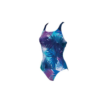 Arena W Palm Print Swim Pro Back One Piece  One Piece Swimsuits  Arena