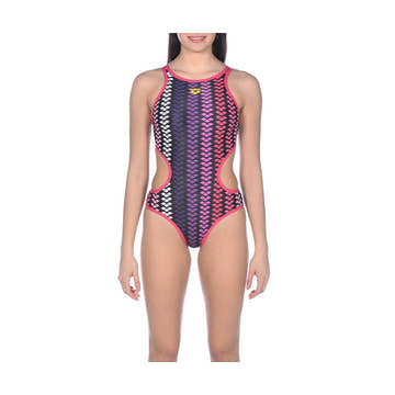 Arena W Arena One Logo Stripe One Piece Fl  Competition Swimsuits  Arena