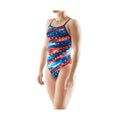 TYR Women's Freedom Flag Diamondfit One Piece Swimsuit  One Piece Swimsuits  Tyr