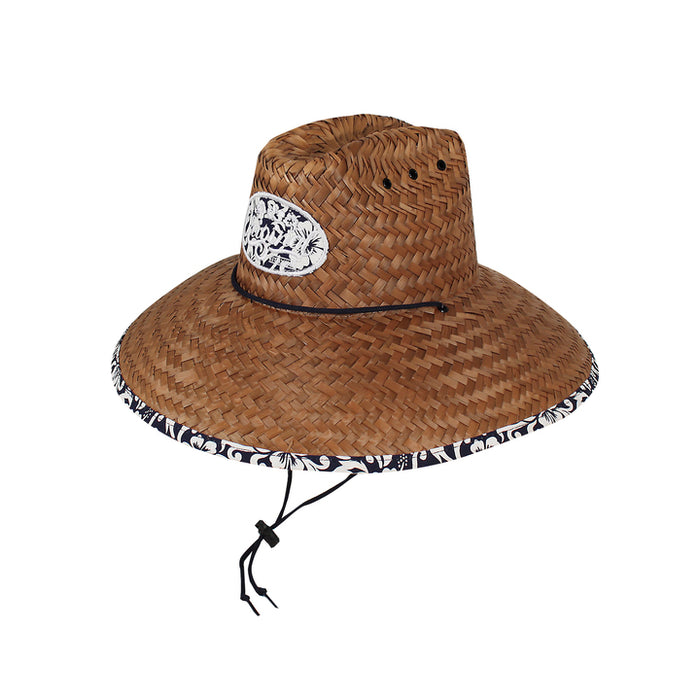 Lifeguard Hat Hibiscus Underbrim Multi-fit w/ patch