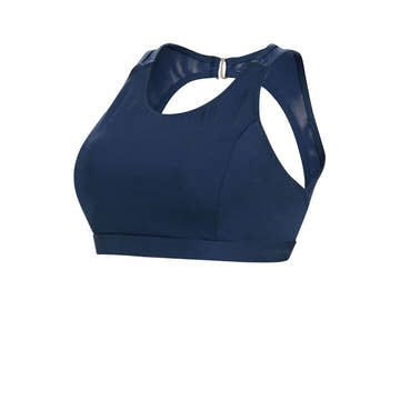 Dolfin Aquashape Women's Navy Clasp Back Aqua Bra Swimsuit Top  Women's Aquatic Fitness Swimsuits  Dolfin