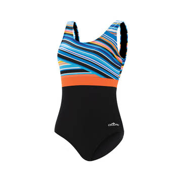 Aquashape Women's Wanderlust Color Block Moderate Scoop Back One Piece Swimsuit Multi
A13  One Piece Swimsuits  Dolfin
